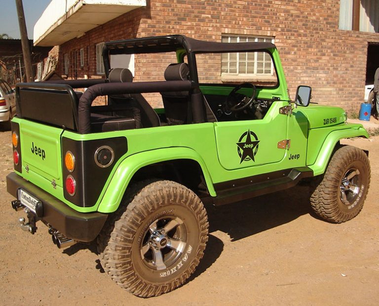 Fibreglass Replica CJ7 Rear View | Custom Body Kits