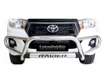 Toyota Hilux 2016 - 2020+ Tri Bumper with Oval Cross Member Stainless Steel